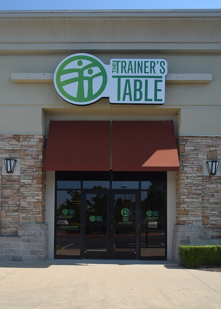 The Trainer's Table storefront in Springdale, Arkansas